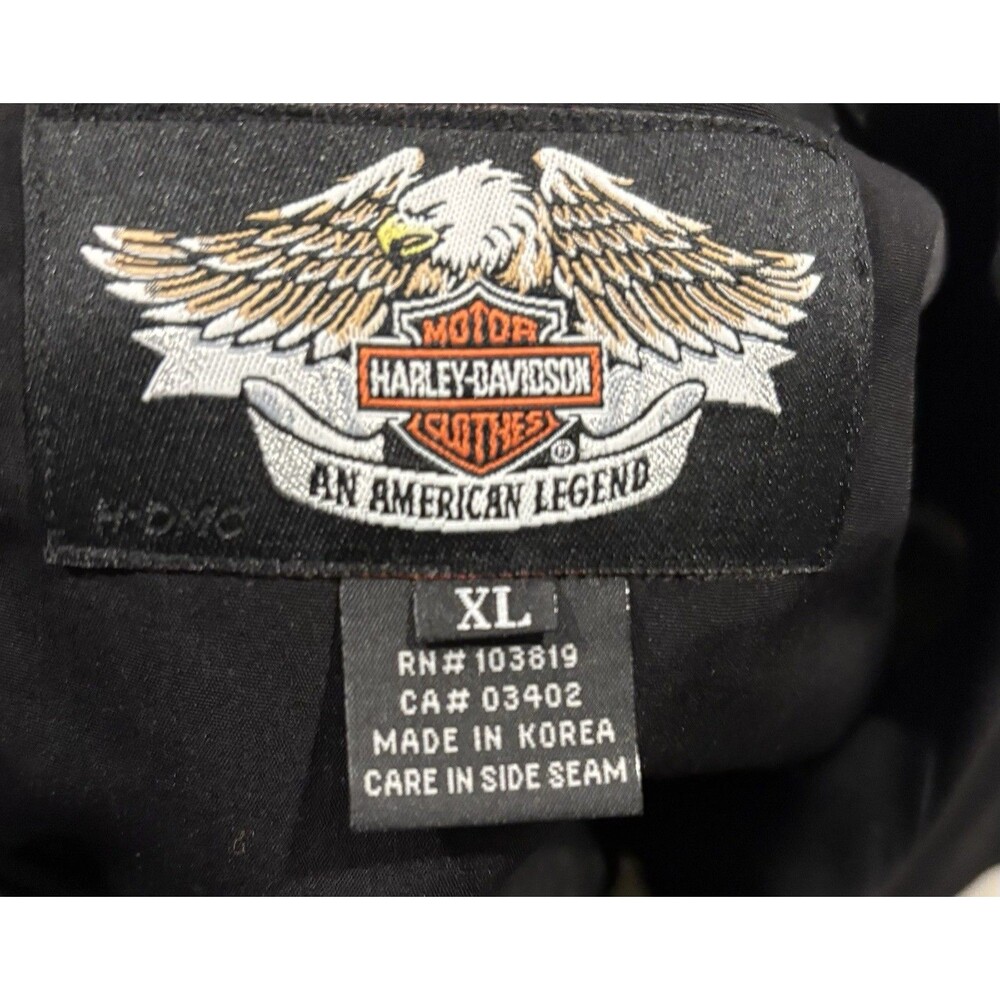 Vintage Harley Davidson National Road Race Championship Button Shirt Mens XL - Picture 6 of 8